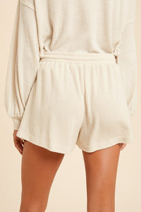 MARCI RIBBED DRAWSTRING SHORTS