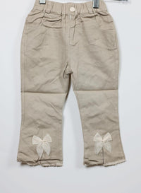 GIRLS FLARE PANT WITH BOW