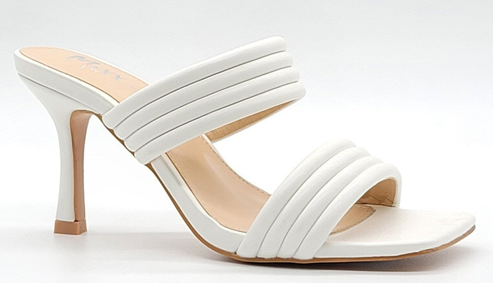 JANIE WHITE DOUBLE STRAP SANDAL