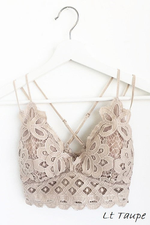 CROCHET PADDED BRALETTE