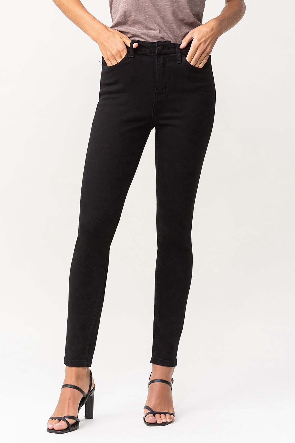 FLYING MONKEY HIGH RISE CROPPED SKINNY JEANS