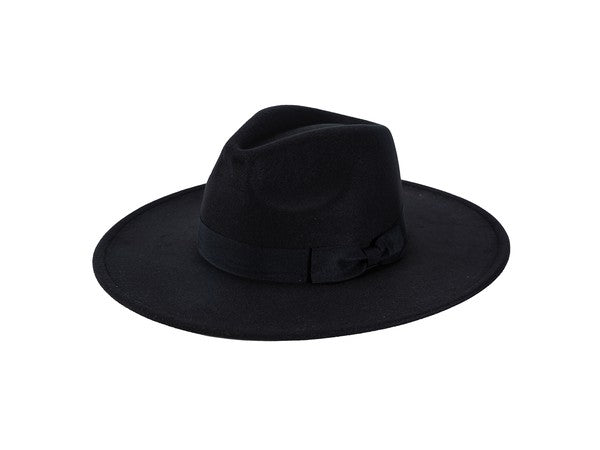 FAUX SUEDE FEDORA HAT