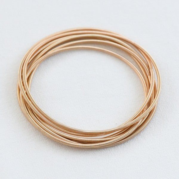 DAINTY LAYERED GUITAR STRING BRACELET SET