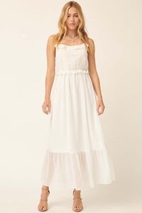 EVELYN RUFFLE MAXI DRESS