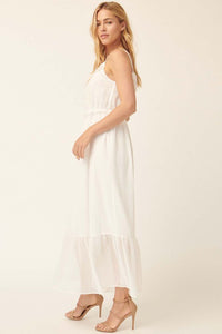 EVELYN RUFFLE MAXI DRESS