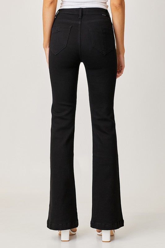 RISEN MID-RISE BASIC FLARE JEANS