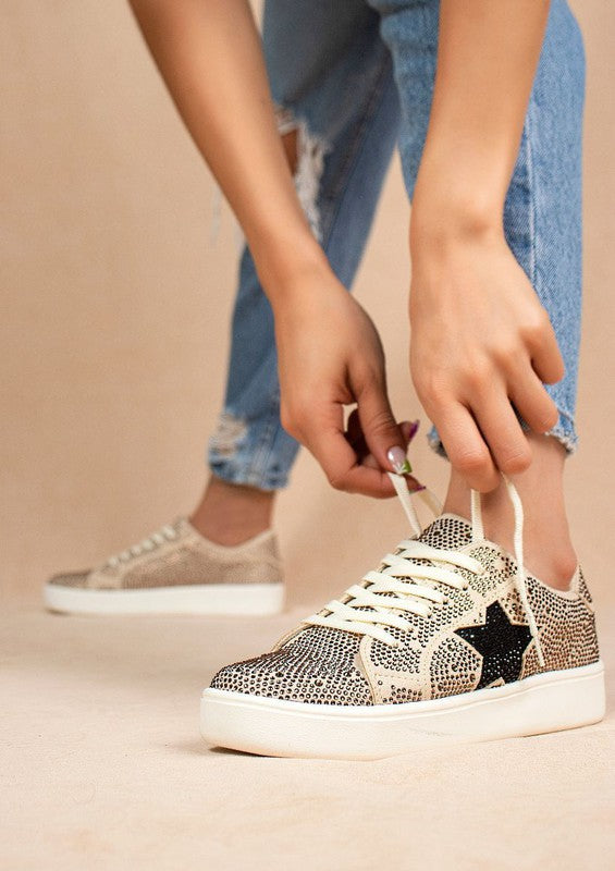 GOLD BLING SNEAKERS