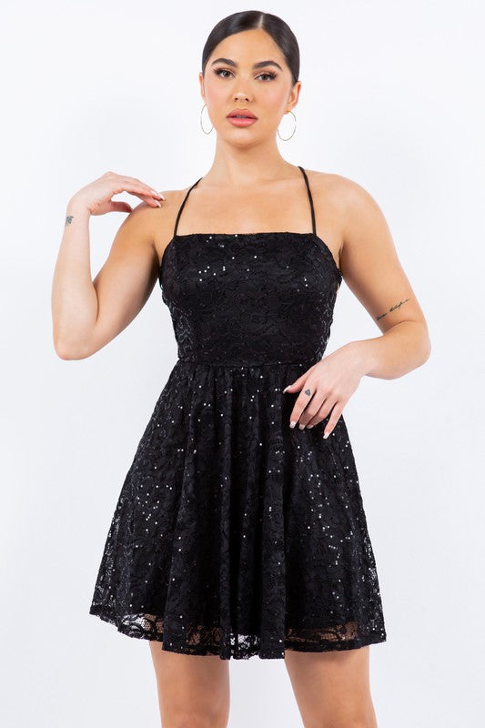 PRISCILLA SEQUIN DRESS