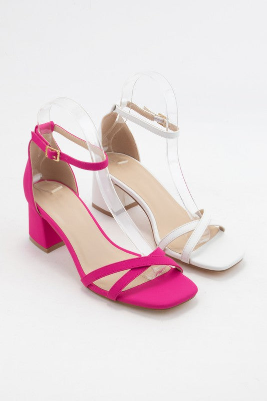 CHARLI HOT PINK STRAPPY SANDAL