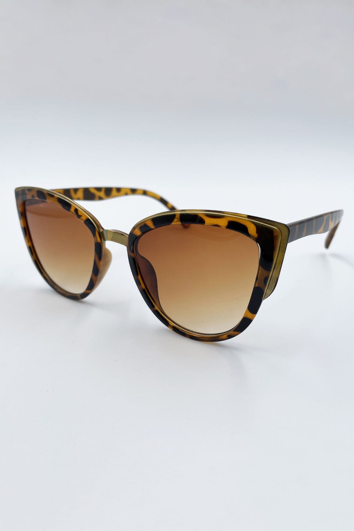 SHYANN LADIES CAT EYE PERSONALITY LEOPARD SUNGLASSES