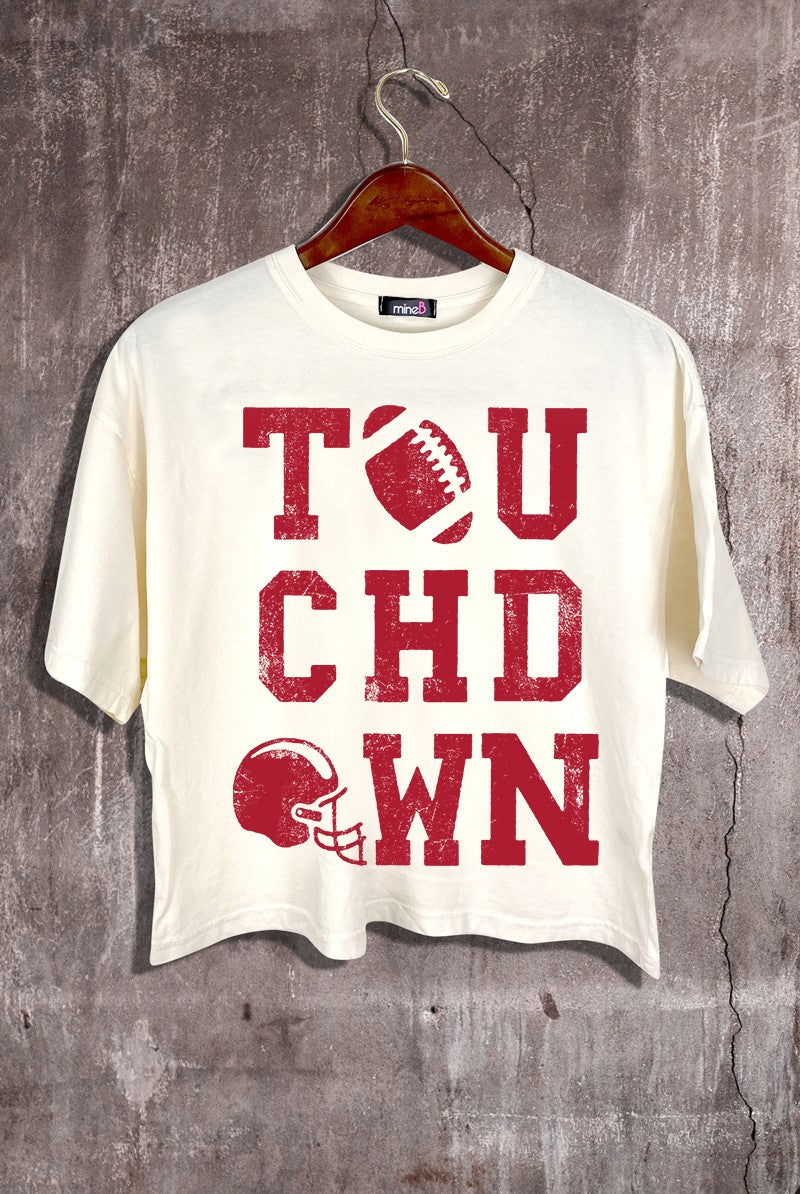 TOUCHDOWN CROP TEE