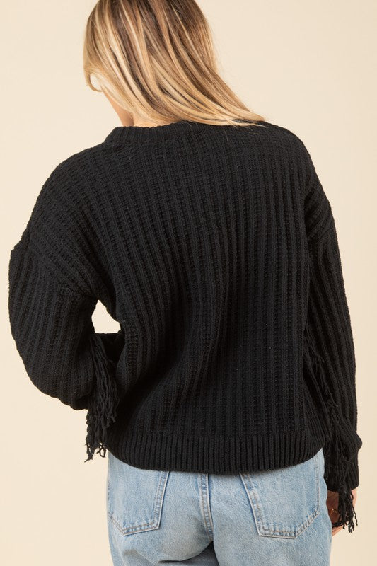 JESSIE FRINGE SWEATER