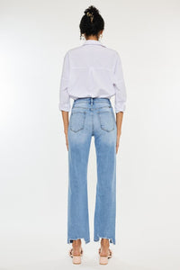 KAN KAN RAW EDGE HIGH RISE STRAIGHT JEAN