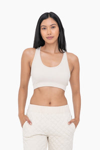 MONO B RIBBED SEAMLESS RACER BANK SPORTS BRA