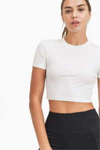 MONO B ESSENTIAL MICRO RIB TEE