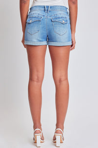 CUFFED DENIM SHORTS