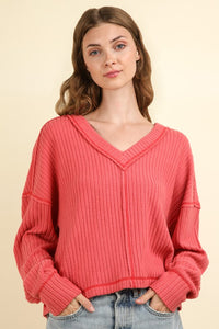 MARISA V NECK KNIT