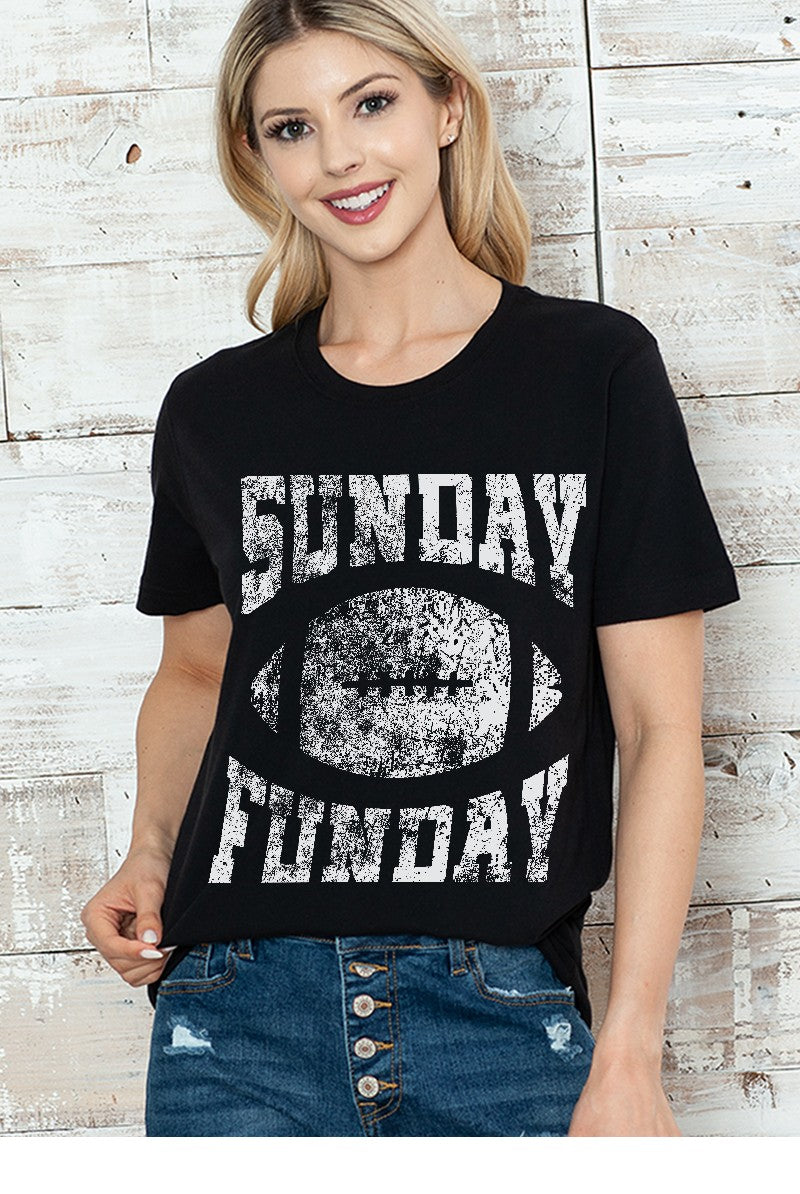 SUNDAY FUNDAY CROP TEE