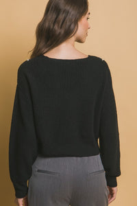 CHARLI PEARL DETAIL SWEATER