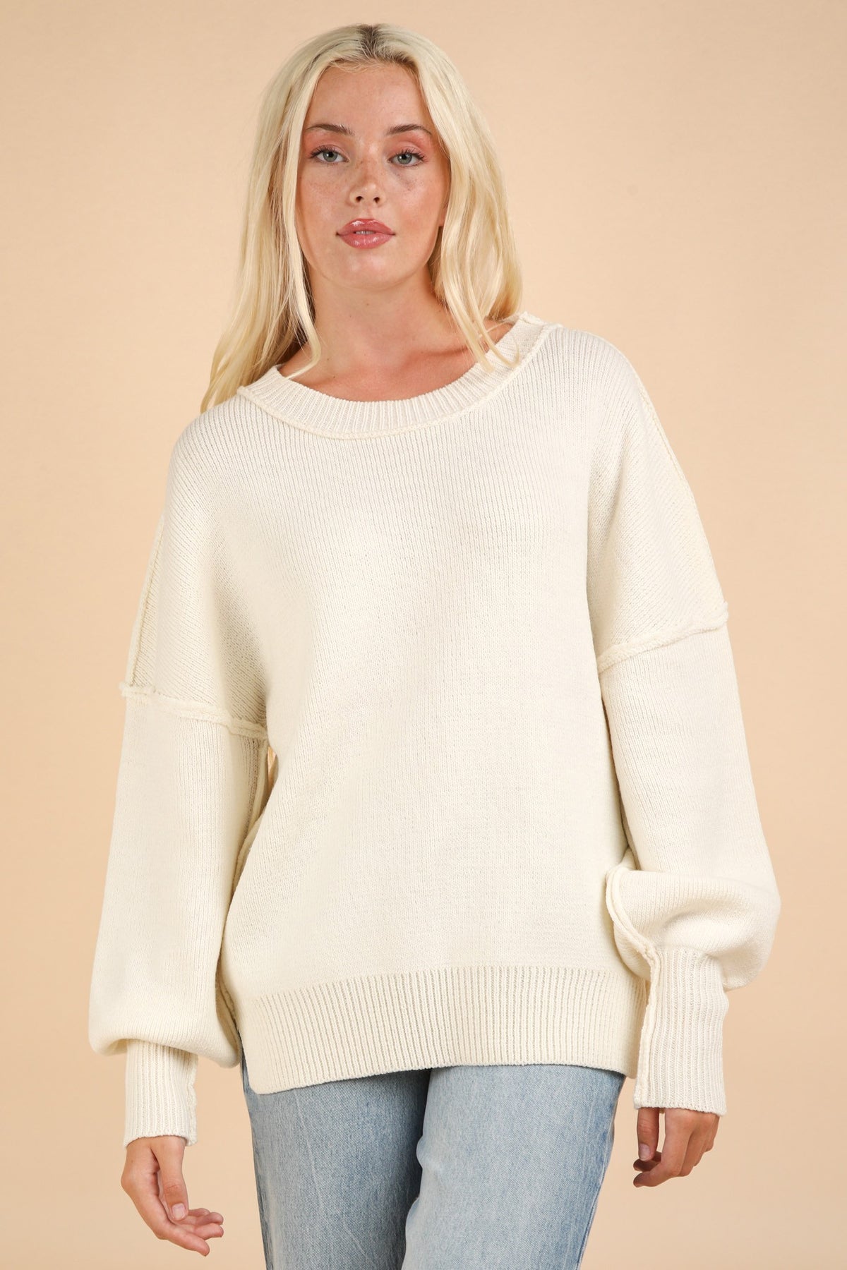 JENNA OVERSIZED KNIT SWEATER