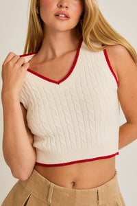 ANNA V NECK SWEATER VEST