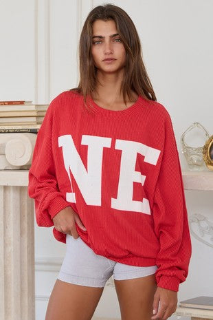 NEBRASKA COMFY OVERSIZED SWEATSHIRT