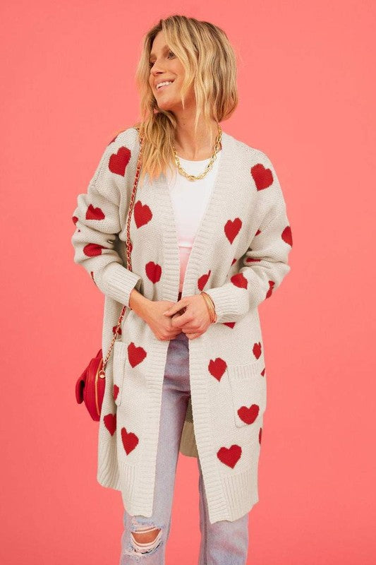 HEART KNIT BELLINI CARDIGAN