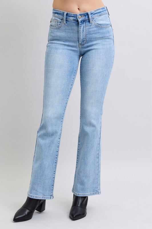 JUDY BLUE THERMAL BOOTCUT DENIM