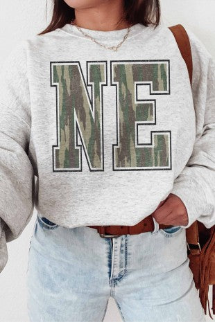 NE CAMO SWEATSHIRT