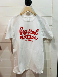 BIG RED NATION GRAPHIC TEE (White or Red)