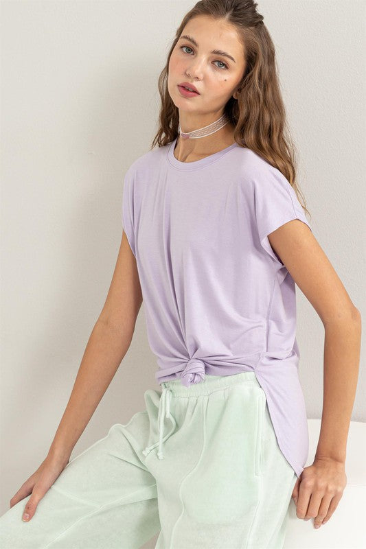 DAISY LAVENDER DOLMAN TOP