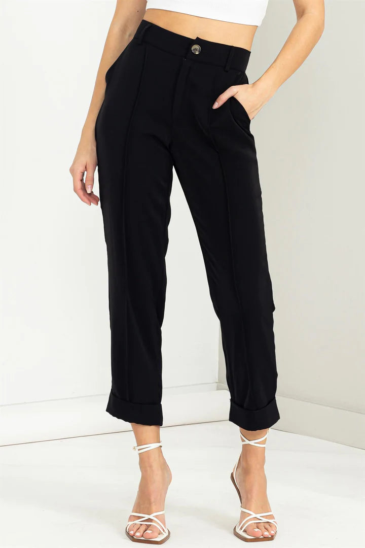 FRESH TRENDS TAPERED PINTUCK PANTS