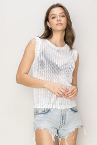 OPEN STICH CROCHET TOP