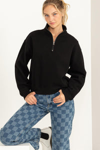 DEMI HALF ZIP SWEATSHIRT